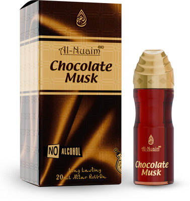 Al Nuaim CHOCOLATE MUSK 20 ML ROLL ON ATTAR ( PACK OF 2) Floral Attar(Gold Musk)