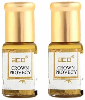 aco Crown provecy Attar 2.5ml Pack of 2 - Dual Elegance Alcohol-Free Fragrance Floral Attar(Fruity)