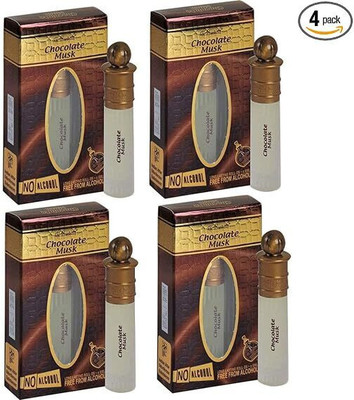 Al-Nuaim Chocolate Musk Attar (6 ml Each) - Pack of 4ATTAR ROLL ON 6ML Floral Attar(Musk)