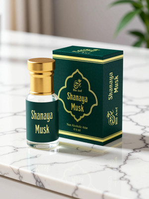 binawf Shaanaya Musk Attar | Unisex | Alcohol Free | Long Lasting Perfume Floral Attar(Musk)