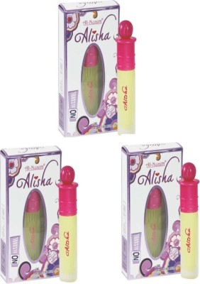 Al-Nuaim ALISHA 6 ML- PACK OF 3 Floral Attar(Floral)