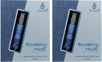 Al-Nuaim Blueberry Musk Attar Roll On - Pack Of 2 (6ml Each) | Unisex Floral Attar(Spicy)