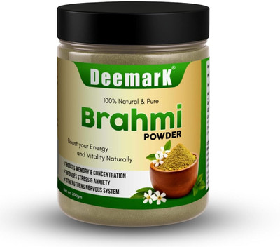 DEEMARK Organic Brahmi Powder | Brain Tonic | Enhances Memory & Reduces Stress(200 g)
