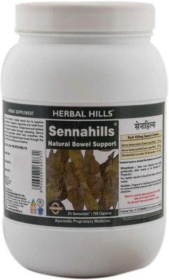 Herbal Hills Sennahills - Value Pack 700 Capsule Premium Quality Senna / Cassia angustifolia Capsule - Ayurvedic Constipation cure(700 Capsules)