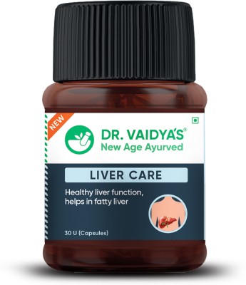 Dr. Vaidya's Liver Care Capsules - For Daily Liver Detox & Helps with Fatty Liver | Ayurvedic