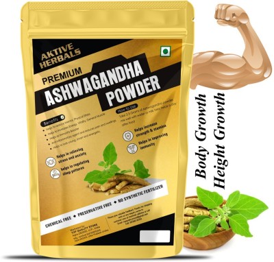 AktiveHerbals Ashwagandha Churna, Aswagandhada Powder, Ashwagandha Powder for height growth