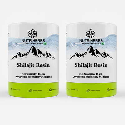 Nutriherbs Pure Himalayan Shilajit Resin for Strength & Stamina Booster - 30g(Pack of 2, 30 g)
