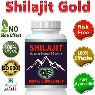 Ayurgen Herbals Shilajeet Capsules for Increased Performance, Strength, Stamina and Power(30 Capsules)