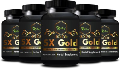 Riffway SX Gold Stamina Booster Capsule Stamina Capsule For Better Strength(5 x 30 Capsules)