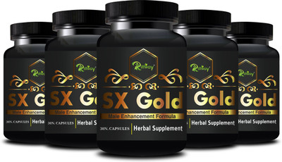 Riffway SX Gold _ Herbal Formulation Stamina Capsule For Better Strength(Pack of 5, 150 Capsules)