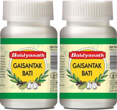 Baidyanath Gaisantak Bati, Reduces and neutralizes acid levels | Provide quick relief from common digestive problems like gas, hyperacidity, flatulence and bloating |(Pack of 2, 200 g) Baidyanath Gaisantak Bati, Reduces and neutralizes acid levels | Provide quick relief from common digestive problems like gas, hyperacidity, flatulence and bloating |(Pack of 2, 200 g)