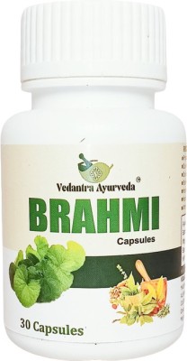 VEDANTRA AYURVEDA BRAHMI Capsules For Stress Relief,well Sleeping and Boost Memory,Focus &Clarity