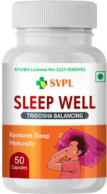 SARVOPASYAYA Sleep Well Tridosha Balancing Restores Sleep Naturally(50 Capsules - Pack of 1)(50 Capsules)