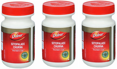 Dabur Sitopaladi Churna 100g for Giving Relief in Cough(Pack of 3, 300 g)