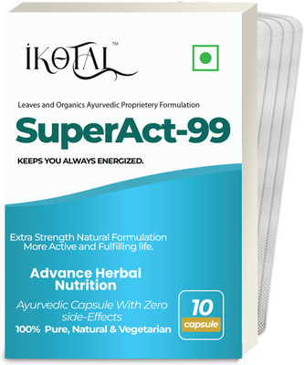 IKOTAL Super Act Wellness Power Capsule For Men \ Boosts immunity & Reduce Tiredness(Pack of 4, 40 Capsules)