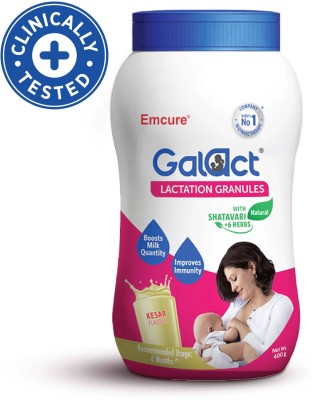 Galact Shatavari Kesar Flavour Lactation Granules By Emcure Pharma