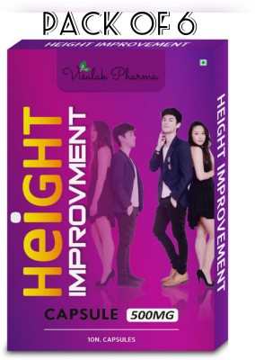 visalak pharma Height Capsules | herbal Height medicine Pack-6(Pack of 6)