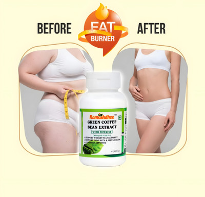 Ramoshdhee Green Coffee Bean 60 Capsules|Weight Loss In 4 week|Enhance Strength & Immunity(60 Capsules)