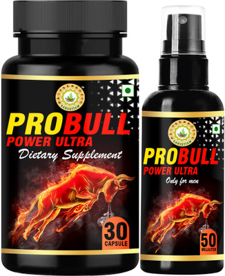 Sarvottam AYURVEDIC PROBULL POWER ULTRA CAPSULE & OIL(COMBO)(Pack of 2, 30 Capsules, 50 ml)