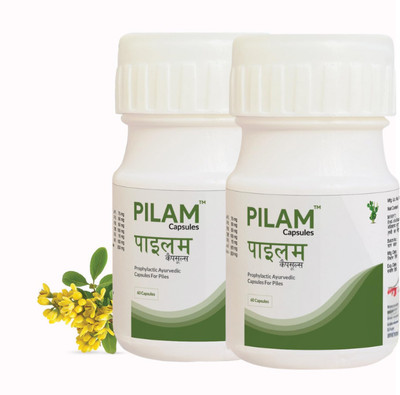 mpil Pilam Piles Care Capsules For Fast Relief from piles(Pack of 2, 60 Capsules)