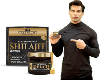 Greeniche Himalayan Shilajit Resin for Performance| Strength, Power & Stamina|10g(10 g)