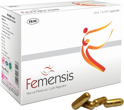 Trio Femensis Capsules, 5 Stripes, 50 Capsules (Natural Menstrual Cycle Regulator)(Pack of 5)