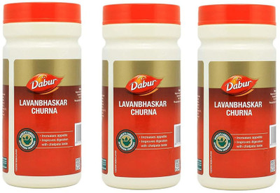 Dabur Lavanbhaskar Churna | Increases Appetite | Improves Digestion | 120g(Pack of 3, 360 g)