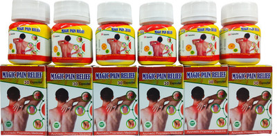 VEDANTRA AYURVEDA MAGIC PAIN RELIEF CAPSULE JOINT PAIN,RHEUMATOID ARTHRITIS,SCIATICA,MUSCLE PAIN Capsules(6 x 30 Units)