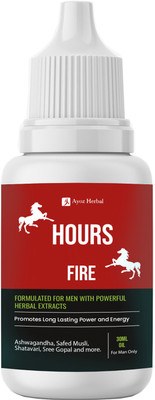 Ayoz Herbal Hours FIRE Shilajit Ayurvedic Sanda oil for men Long Time(30 ml)
