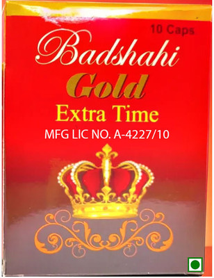 Rana Herbals BADSHAHI GOLD EXTRA TIME 10 CAPSULES(10 Capsules)