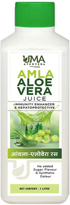 Uma Ayurveda Amla Alovera 1000 ml Useful in General Wellness Digestive Health, Immunity Boost(1000 ml)