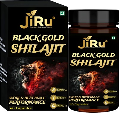 JiRu Himalayan Shilajit Gold Cap|Boost Strength In 7 Days|Enhance Stamina & Immunity