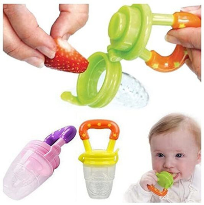 K3NTERPRISES 3-12 Months Silicone Food Nibbler Feeder BPA Free Pack -2  - SILICON(Multicolor)