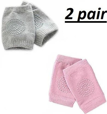 EMPOISON Baby Knee Pads for Crawling, Elbow Safety Protector, Stretchable Anti-Slip Multicolor Baby Knee Pads(Knee And Elbow Protector)