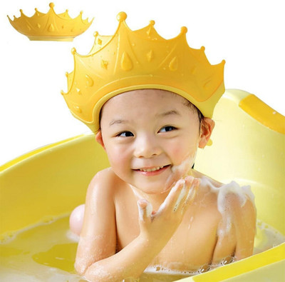 Masox Store Adjustable Silicone Crown with Eye & Ear Protection, Waterproof Bathing Hat S0