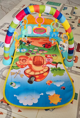 Nafhotoz Baby Sound Gym Mat with Soft Padding and Musical Piano(Multicolor)