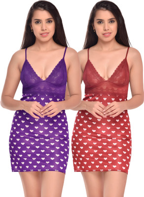Beach Curve Printed Babydoll