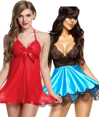 aamarsh Self Design Babydoll