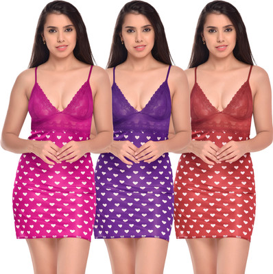 PIBU Self Design Babydoll