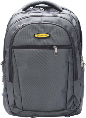 Dhariwal Unisex Dual Compartment Laptop Backpack With Rain Cover 51L LB-106 51 L Laptop Backpack(Grey)