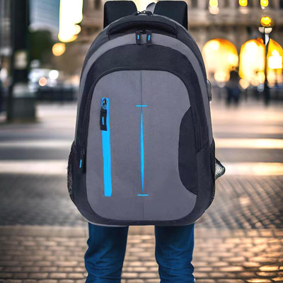 JairaJ backpack bag laptop bag school backpag(20*14) 38 L Laptop Backpack(Blue, Black, Grey)