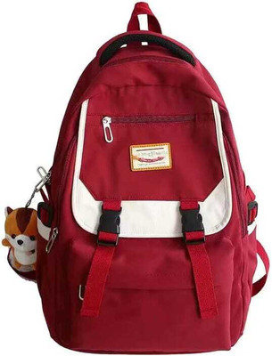 WALSON Trendy Kawaii Backpack For College or School Backpack | Standard Backpack 30 L Backpack(Red)