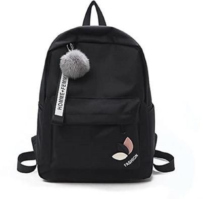 SanfrantINT Medium Backpack Stylish college backpack 25 L Laptop Backpack(Black)