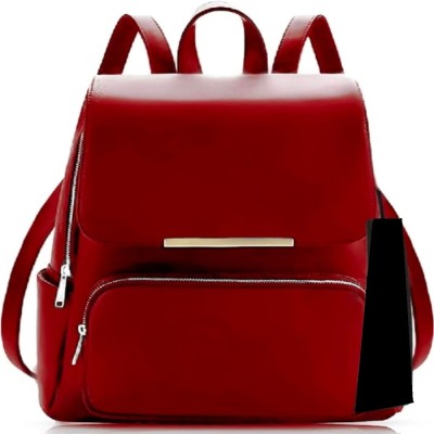 SAHAL New Trendy Party Wear Backpack With Ardujustable Strap Women And Girls 7 L Backpack(Red)