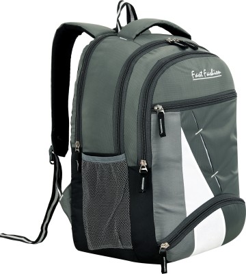 Xfast fashion Casual unisex Bagpack school college laptop travel/office bag Waterproof School Bag(Grey, 30 L)