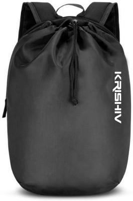 Krishiv Mountains 15 Ltrs Casual / School / College / Student Water Resistant Travel 15 L Backpack(Black)