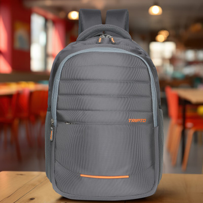 TRIPTO FIVE STAR 35 L Laptop Backpack(Grey, Orange)