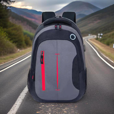 JairaJ backpack bag laptop bag school backpag(19.1*14) 38.1 L Laptop Backpack(Black)