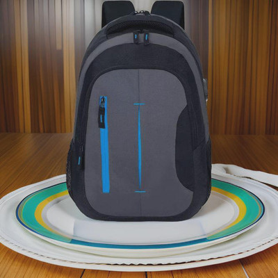 JairaJ backpack bag laptop bag school backpag(20*14) 38 L Laptop Backpack(Blue, Grey, Black)