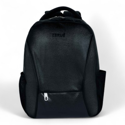 ZERUS Stylish Vegan Leather 25L Backpack For Unisex Laptop Bag & Daily Used Daypack 25 L Laptop Backpack(Black)